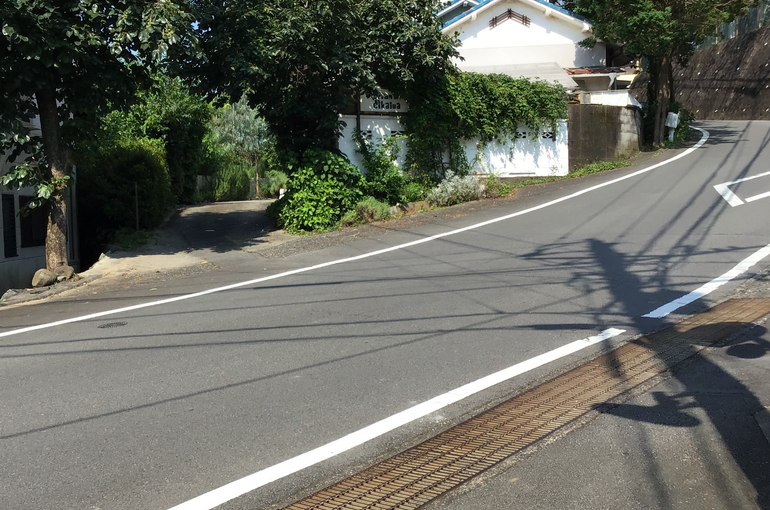 三島市の支障木の伐採作業
